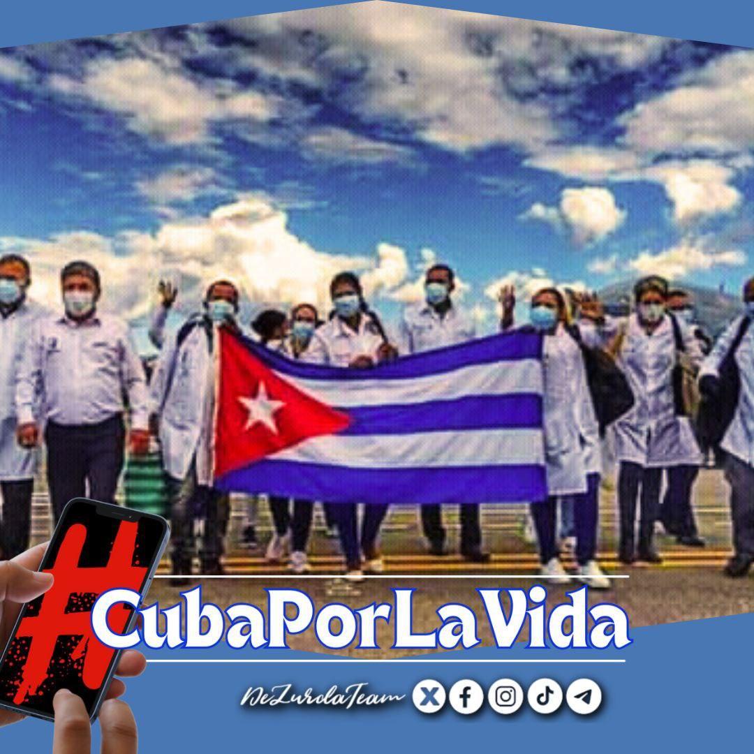 Giro5O's tweet photo. El ejército más temido del mundo: los médicos cubanos, por su ejemplo de altruismo y entrega sin límites a su noble y humana labor. #CubaPorLaVida https://t.co/w1zw1fpMUf