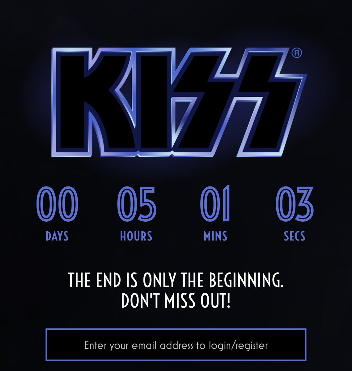 Now on Kiss website 
What do you think this means ?