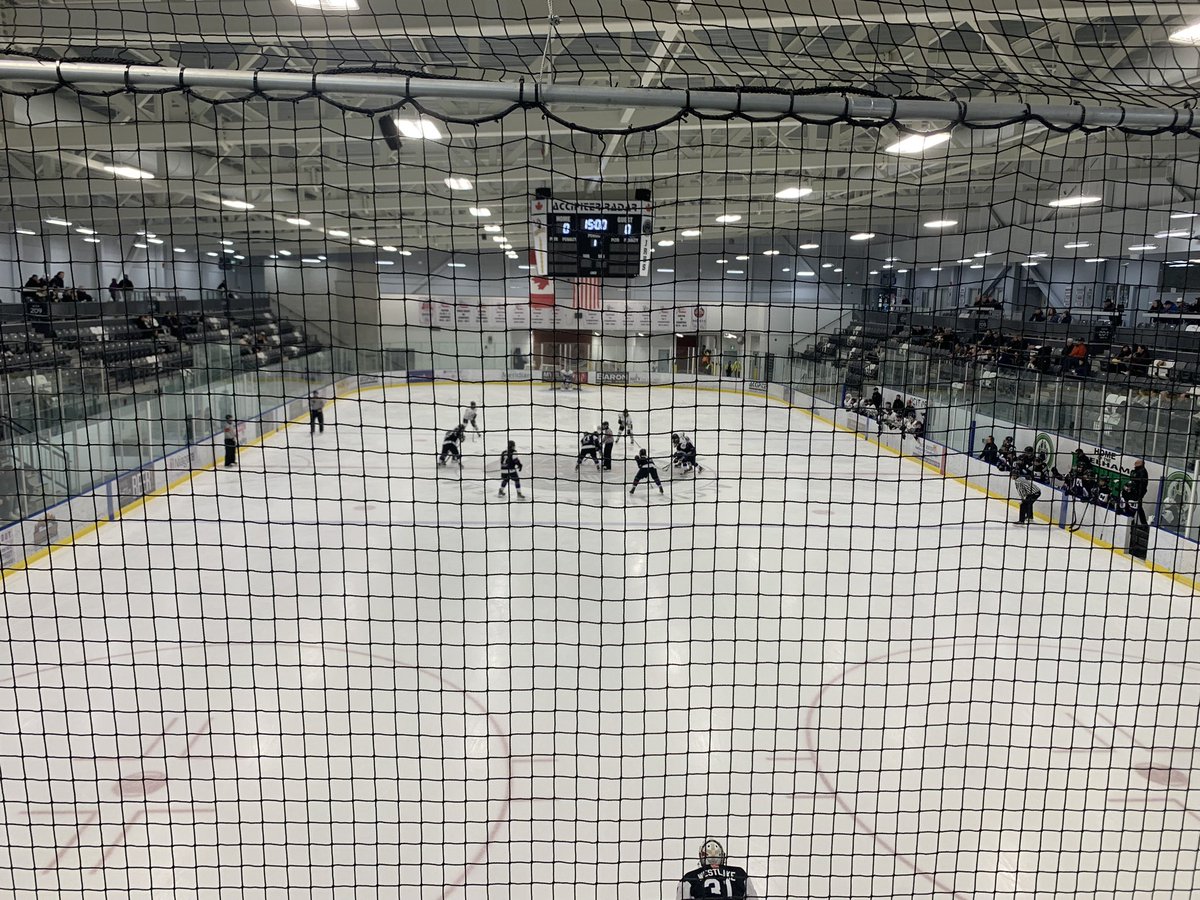 Out at the Meridian Community Centre tonight to catch some action between Niagara North and Southern Tier. Should be a good game!

@TheScoutDotCa 
#2024OHLDraft #OHLCup