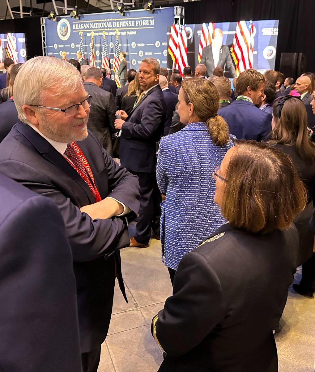 Ronald Reagan’s legacy continues to loom large in the US foreign policy community, including the importance of allies. That’s why it’s important to be at the @ReaganInstitute’s Defence Forum, including w/ @SenatorWicker, @SenatorFischer, @SenatorJackReed, @USNavyCNO & many others