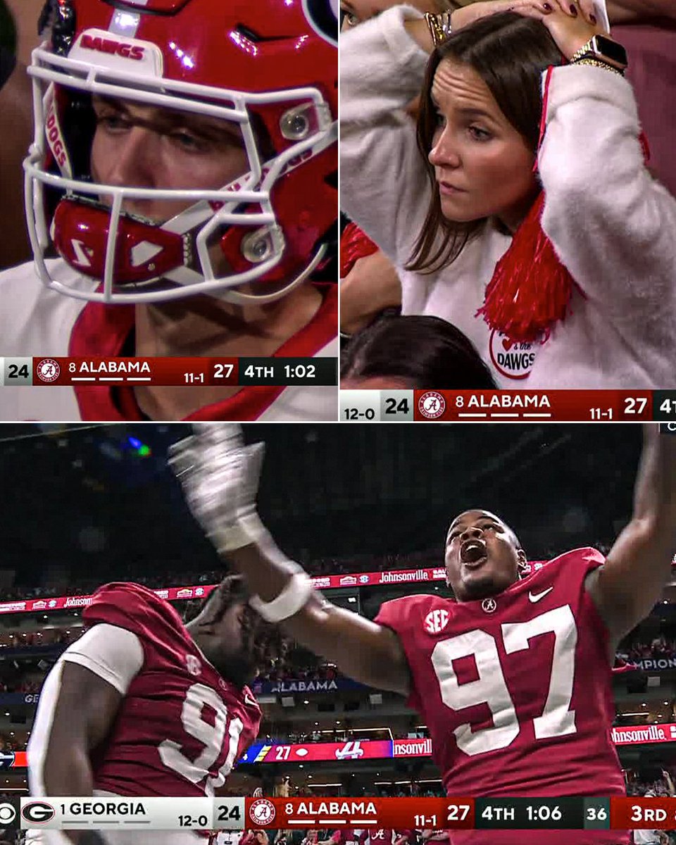 THE CRIMSON TIDE SNAP THE BULLDOGS' 29-GAME WIN STREAK AND WIN THE SEC TITLE 😱