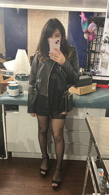 Time to work that corner  Jk I&rsquo;m just going to the dungeon but I wanted to look slutty instead I went