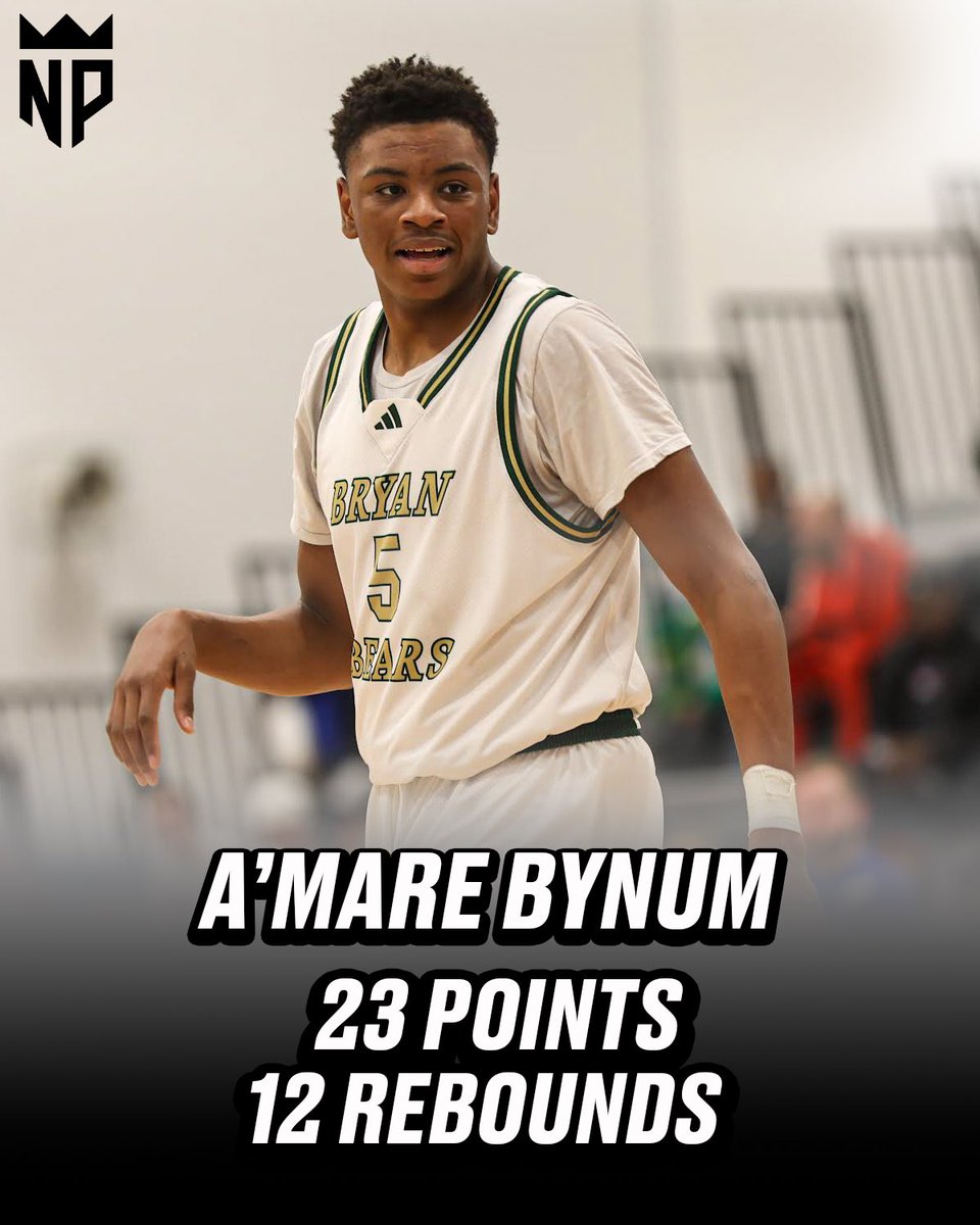 NxtProHoops's tweet photo. 4⭐️ A’Mare Bynum is already showcasing why he’s the top prospect in Nebraska👀

He led @BryanHoops to the Omaha City Championship earlier today with versatile play on both ends of the floor🔥

#WhosTheNXTPRO https://t.co/ErFZfYaQCF