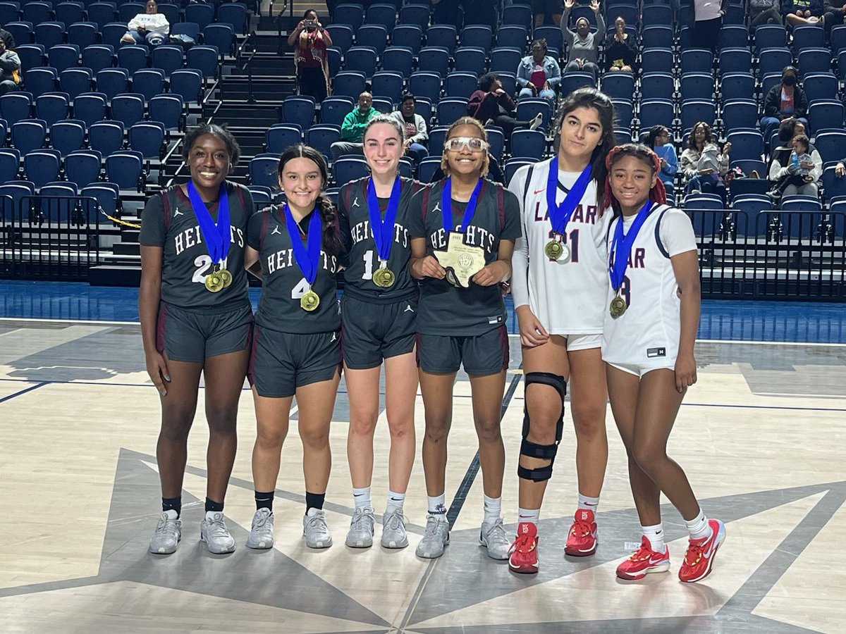 Congrats to these young ladies. Champs of the Gold Bracket in the HISD Tournament. 3 All tournament players and the tournament MVP
