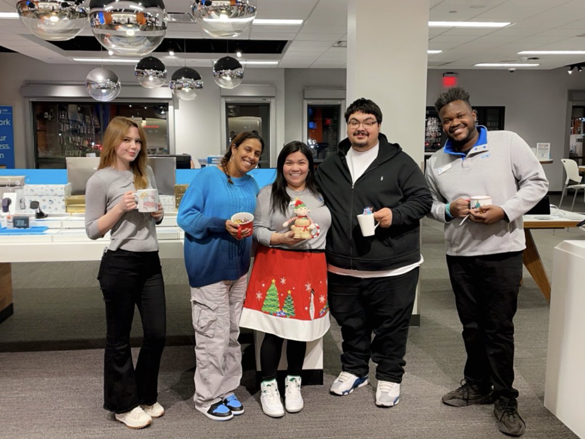 Our first holiday activity with the team! Mug exchange ☕️ more fun to come! #WorkFamily #LifeAtATT