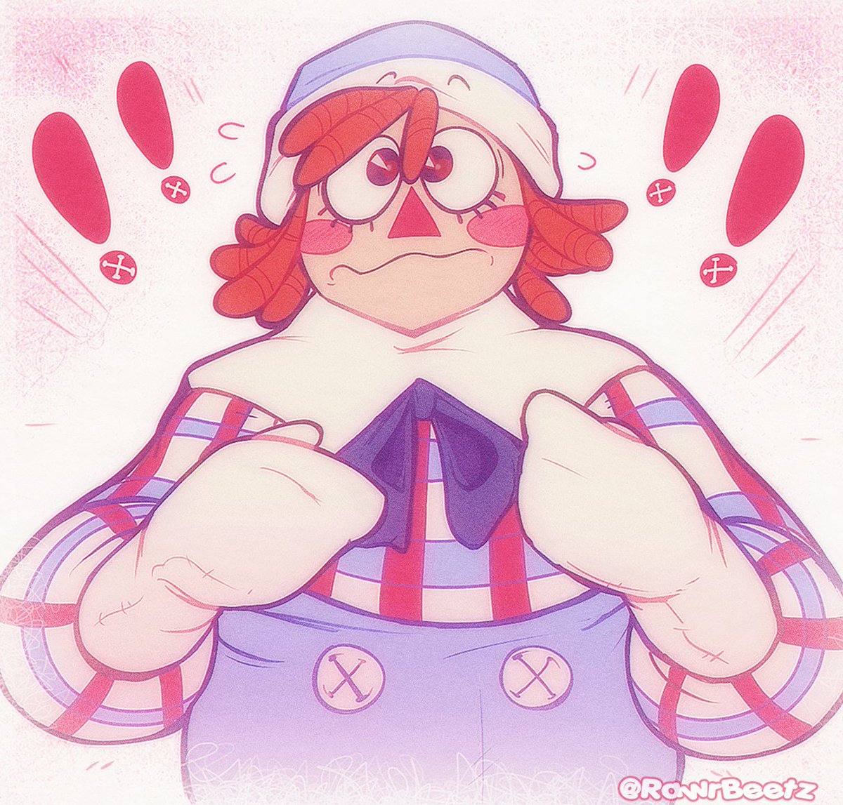I've been rewatching this movie an embarassing amount since it's such a comfort of mine

Leave him be, he's shy,,
#raggedyann #raggedyannandandy