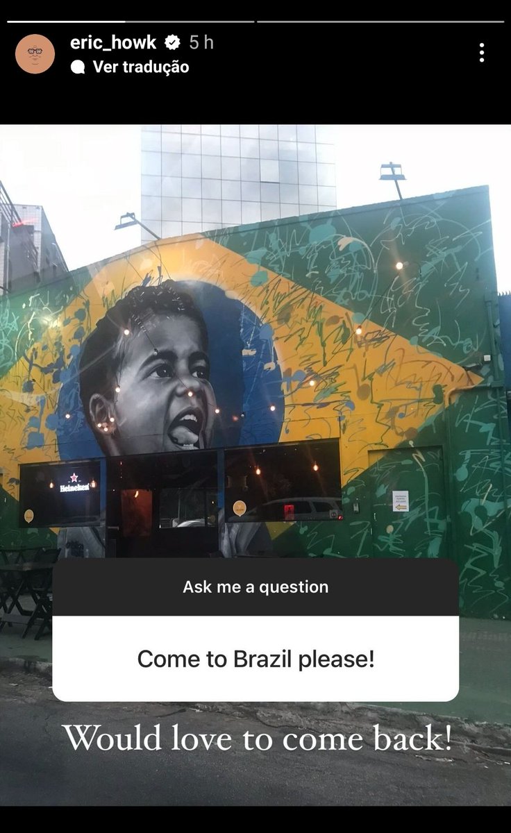 .<a href="/EricHowk/">Eric Howk</a> quer voltar ao Brasil ! 

🫶🇧🇷❤️ #PTMnoBrasil