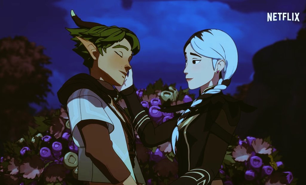 Darkcrowprince1's tweet photo. #clauderry #Thedragonprince it's the Hades and Persephone vibes with these two that get me. Hades Claudia and Persephone Terry https://t.co/aRPgYrfIyQ