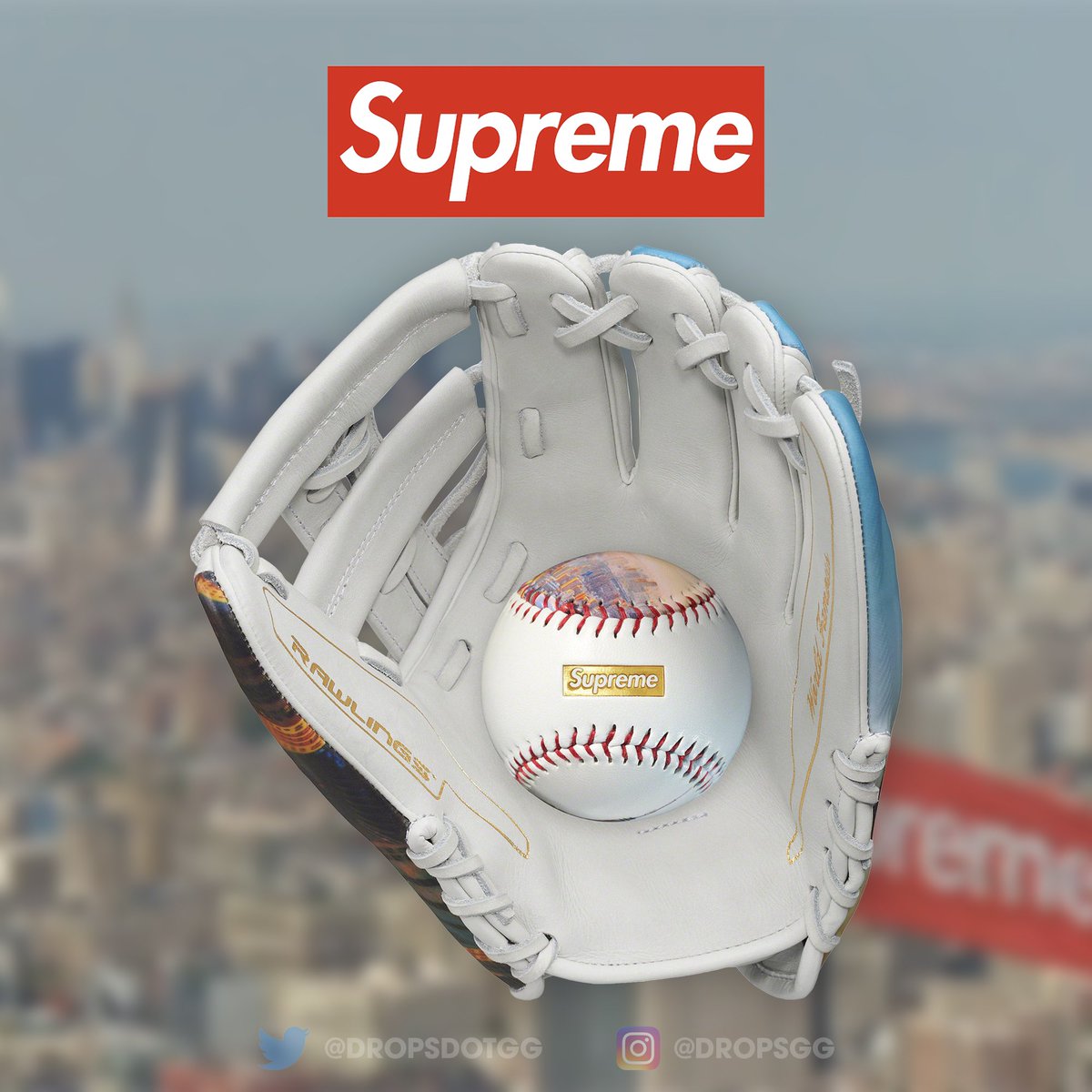 リアル店舗 Supreme Rawlings® REV1X® Aerial Baseball | sbi-europe.com