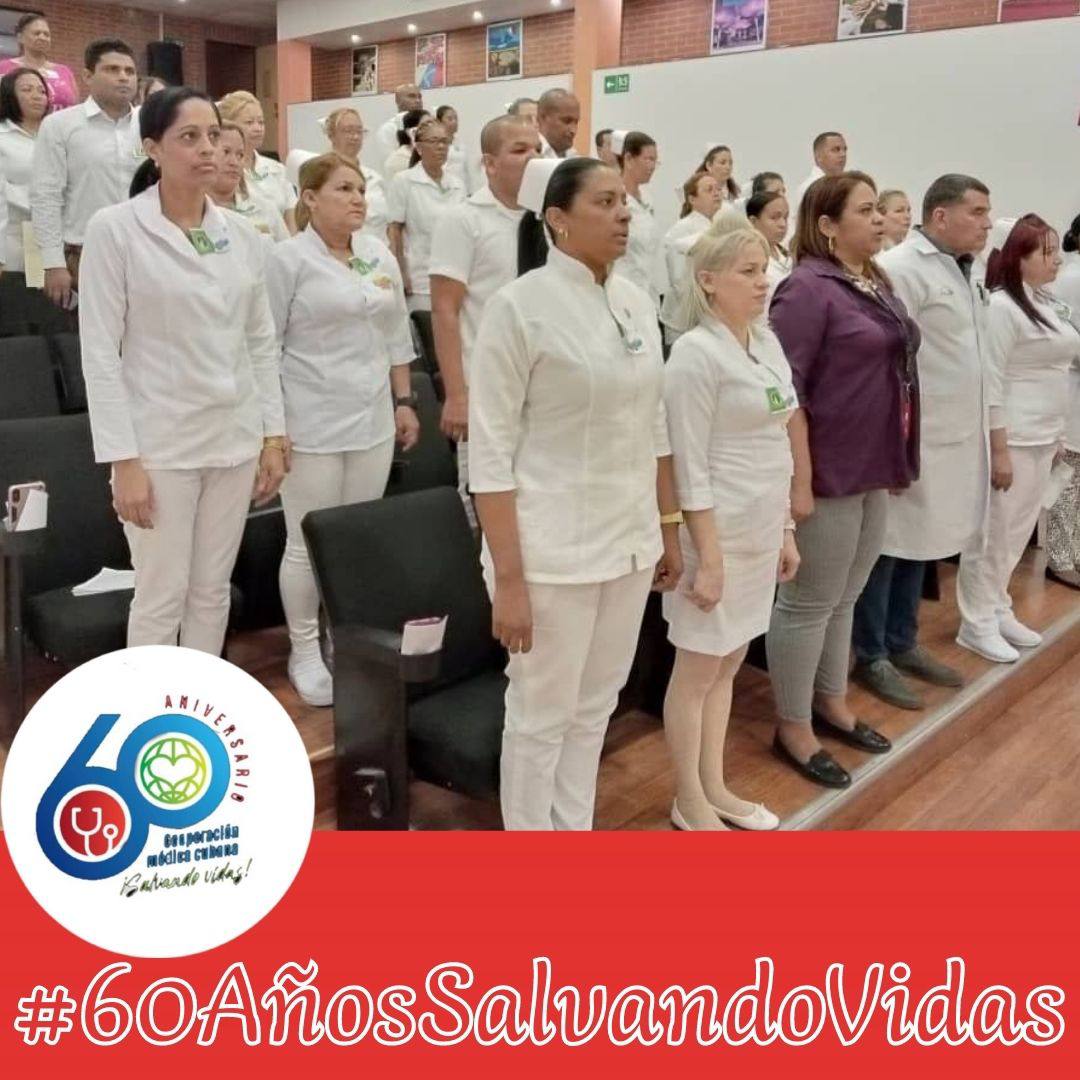 El desarrollo del internacionalismo, principio que caracteriza a la salud pública de #Cuba, presente como pilar indiscutible del prestigio logrado ante el mundo. #CubaPorLaVida #CubaCoopera <a href="/cubacooperaven/">Brigada Médica Cubana en Venezuela</a> <a href="/MINSAPCuba/">Ministerio de Salud Pública de Cuba</a> <a href="/japortalmiranda/">José Angel Portal Miranda</a> <a href="/MinSaludVE/">MPPSalud</a> @cubacooperabol2