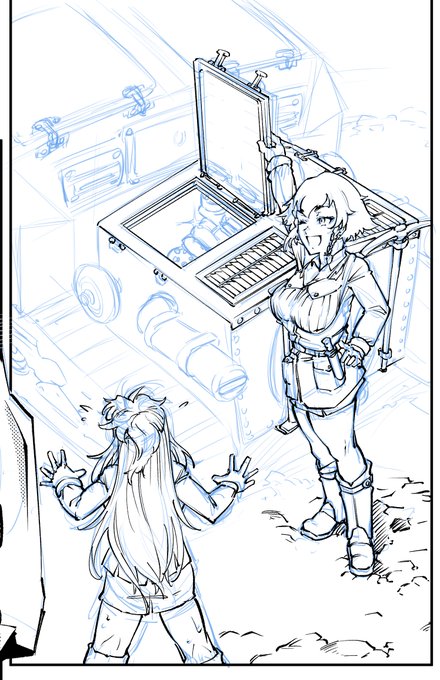 戦車背面から描くとかこれ無理ゾ なんだよこの構造物