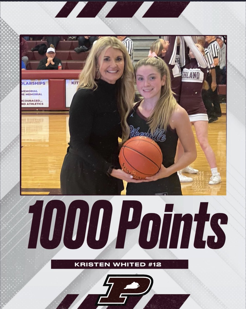 Pikeville Girls’ Basketball (@pikevilleb) on Twitter photo We have a new addition to the 1000 Point Club. Congratulations to Senior <a href="/kristenwhited1/">Kristen Whited</a>.
We are so proud of you! We have a new addition to the 1000 Point Club. Congratulations to Senior <a href="/kristenwhited1/">Kristen Whited</a>.
We are so proud of you!