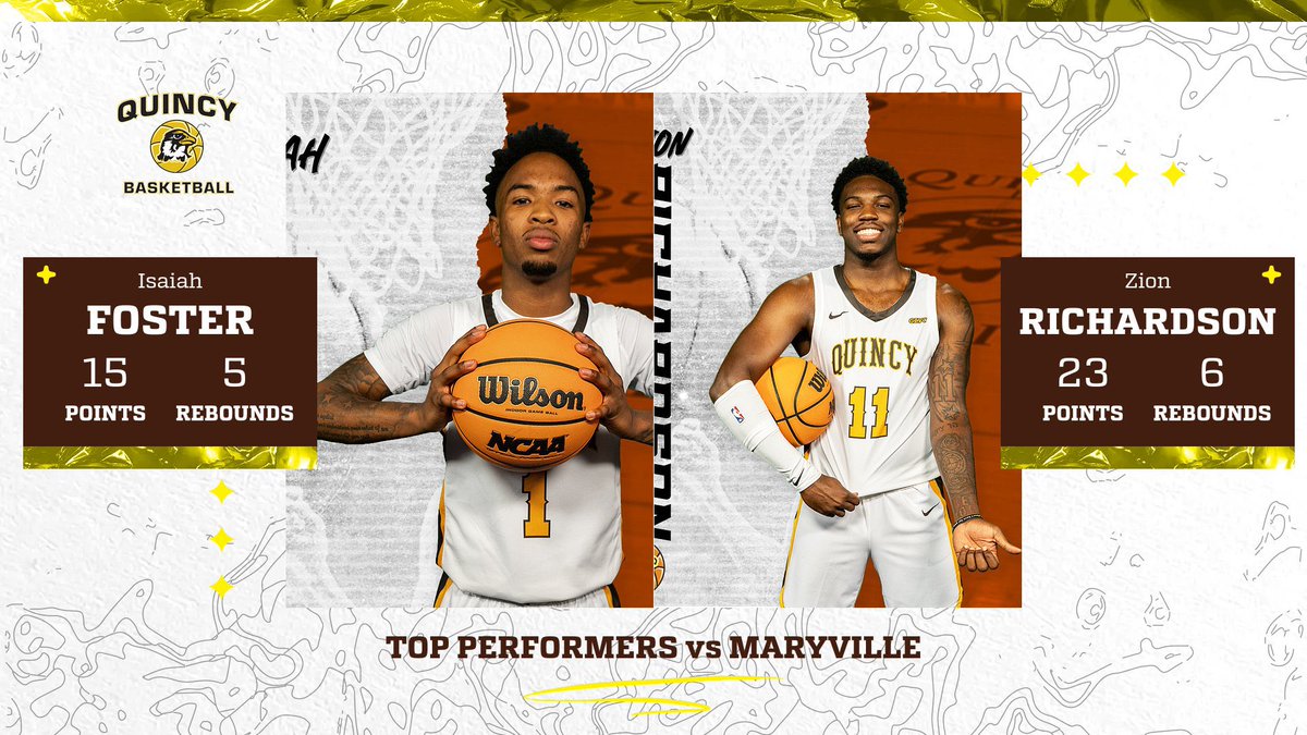 QUHawksMBB's tweet photo. 𝐓𝐨𝐧𝐢𝐠𝐡𝐭’𝐬 𝐓𝐨𝐩 𝐏𝐞𝐫𝐟𝐨𝐫𝐦𝐞𝐫𝐬

#TheFunHasJustBegun 🦅 | #NextPossession 🔛 https://t.co/6iAWr8troF
