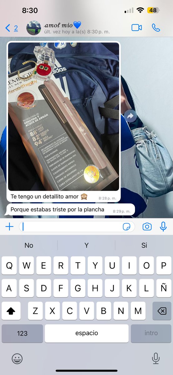 Yo ayer// mi amor hoy 
A eso se refieren un man que resuelva jaja😍😅