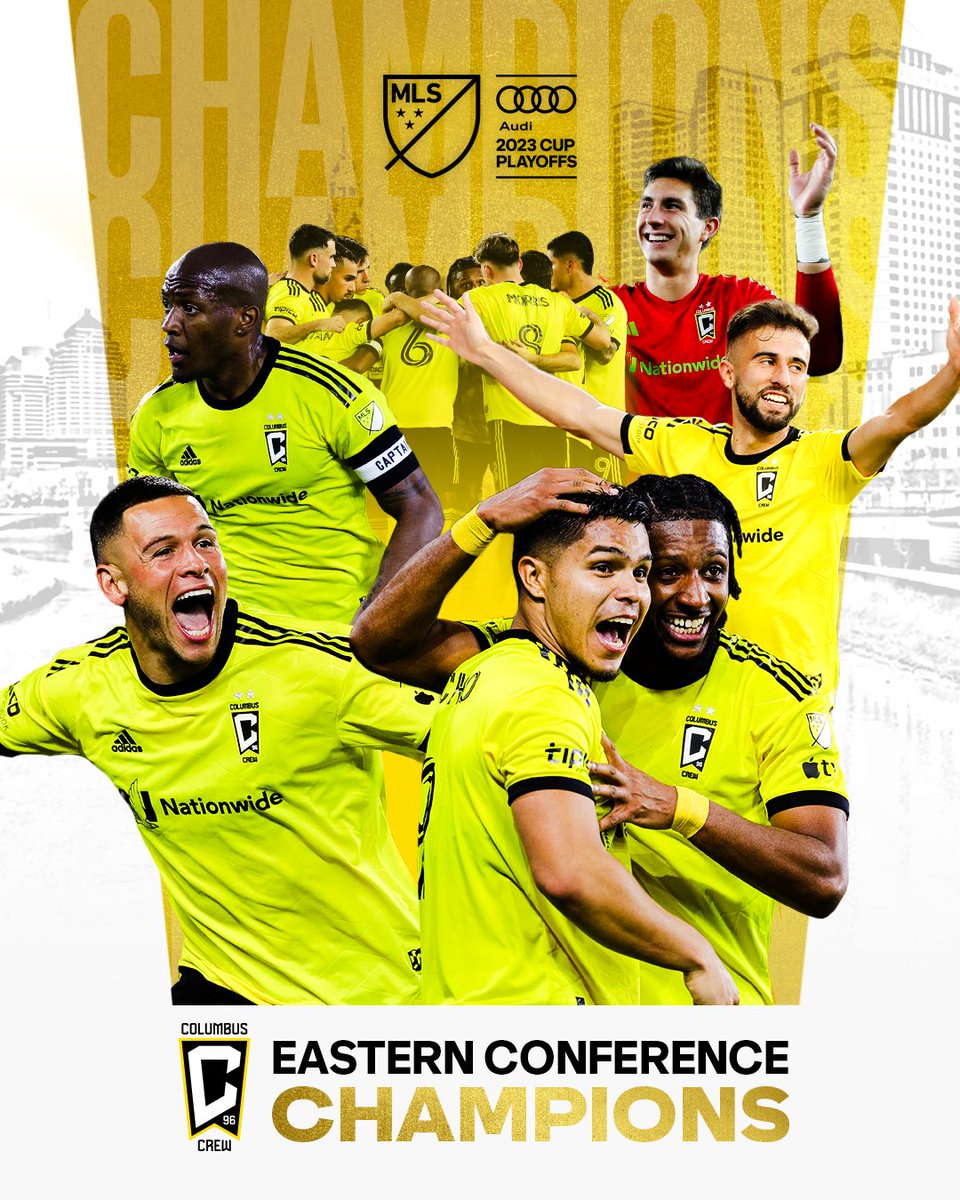 Made the East their own. 😤 @ColumbusCrew: Your 2023 Eastern Conference champions! #Crew96