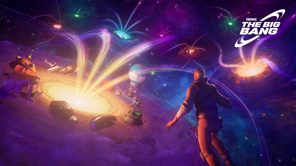 Fortnite's tweet image. Here we go. The Big Bang event will have one more showing at 11pm ET tonight. 

We wanted to run multiple showings, but over the course of the day realized that wasn’t going to happen due to technical issues. Today didn’t go as we planned, so we’re granting the following to…