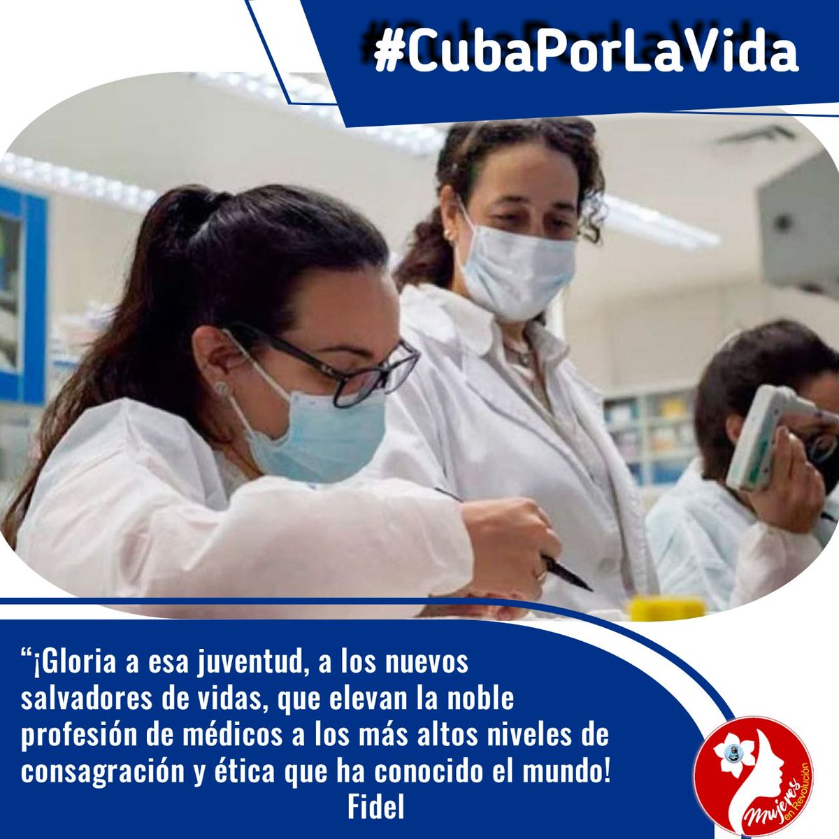 'Son realmente impresionantes los éxitos que hemos alcanzado. Es realmente un orgullo para nuestro pueblo y para nuestra Revolución que nuestros trabajadores de la salud estén prestando servicio en [otros] países'. #Fidel #CubaSalvaVidas #MujeresEnRevolución #DeZurdaTeam