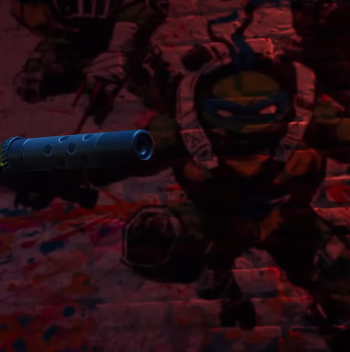 FigureZYouTube's tweet photo. NINJA TURTLES COLLAB Found In CHAPTER 5 Trailer 🔥🔥 https://t.co/NqfXqn05YA