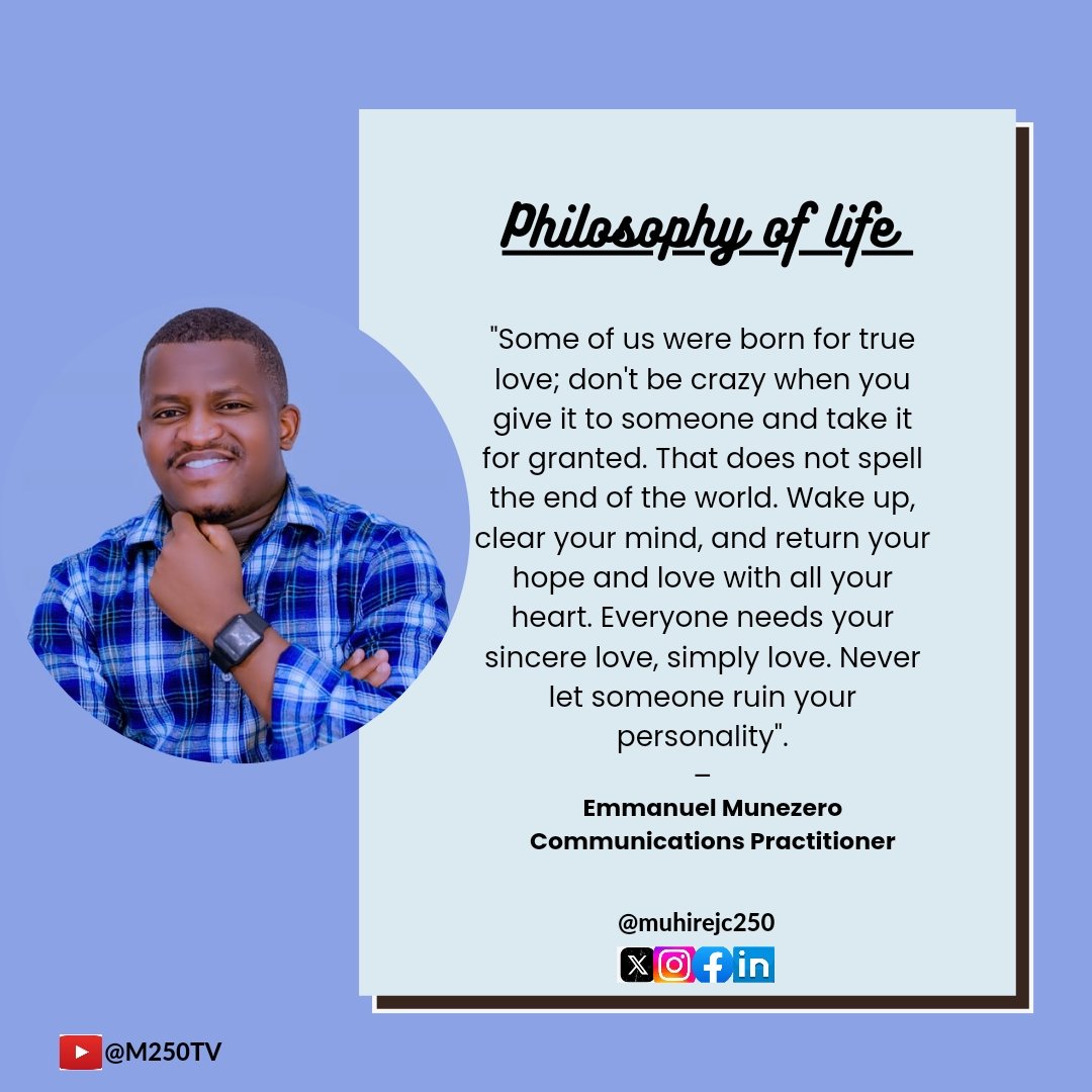 MThePsychActor's tweet photo. #hirwanda and the #world what is your #philosophy of #life ?

 #psychology4better_life #mentalhealth250 #m250tv https://t.co/PukwBJj0RJ