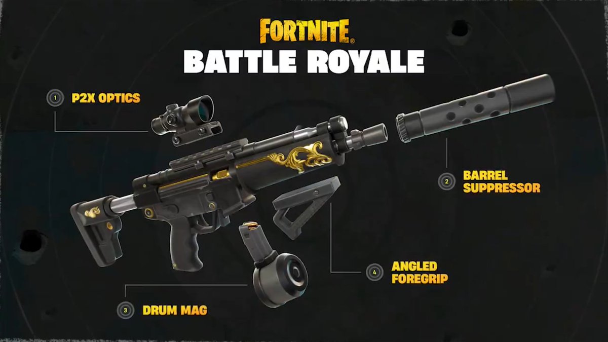 FigureZYouTube's tweet photo. WEAPON MODS for CHAPTER 5

#Fortnite #FortniteUnderground #FortniteChapter5 #FortniteLeaks #FortniteNews #Gaming #GamingNews https://t.co/fb1oSlY7nC