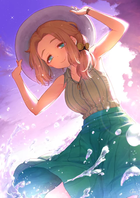 #イラスト ビジュアルノベル「イハナシの魔女」に登場する比嘉紬ちゃんのイラストを描かせていただきました。 