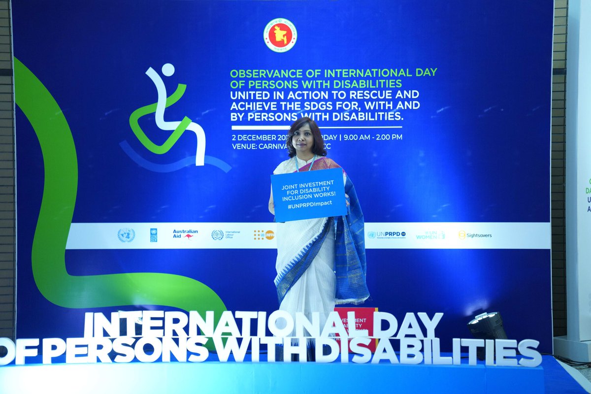 Celebrating #IDPD2023! We're proud to be part of the @UNPRPD joint programmes. Join us in highlighting the impactful work done in Bangladesh to advance the rights of persons with disabilities and achieve the #SDGs #UNPRPDImpact #InclusionMatters #OneUNApproach