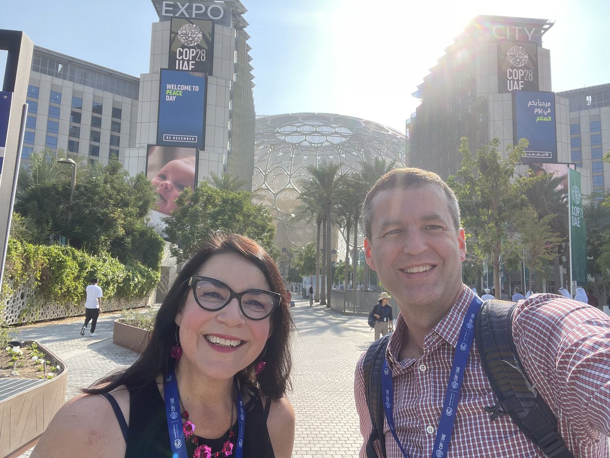 Great to welcome <a href="/tmccnevada/">Truckee Meadows Community College</a> President  @KarinHilgersom to Dubai today as part of our #cop28 delegation! Glad she can help open the <a href="/americaisallin/">America Is All In</a> pavilion today! <a href="/LeadOnClimate/">Second Nature</a>