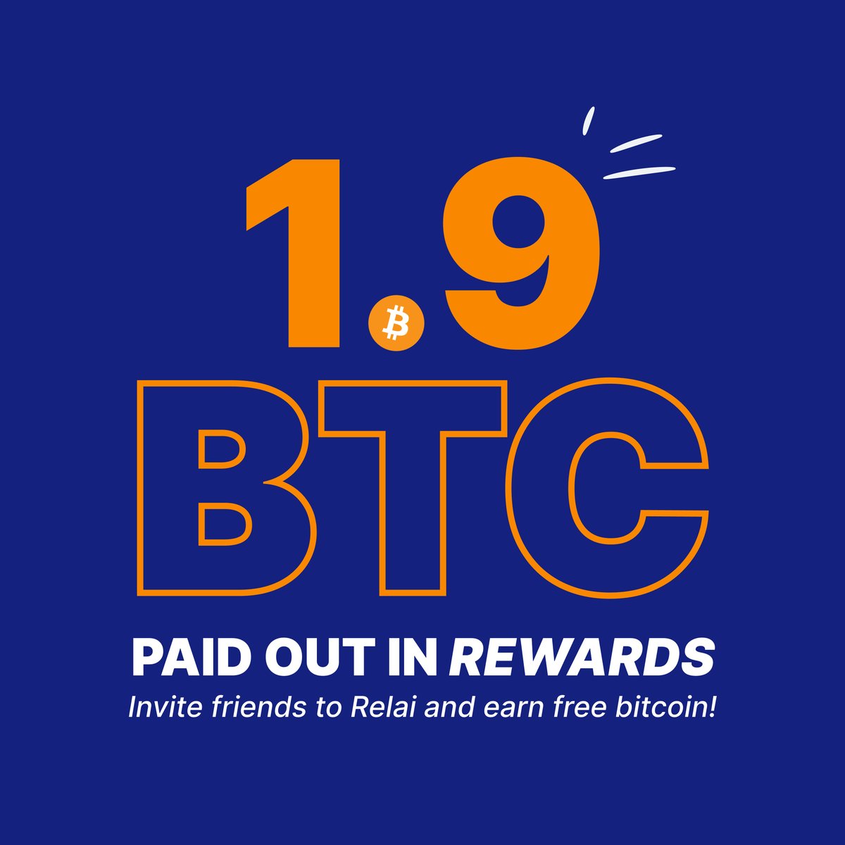 IT'S PAYDAY! 💸

We just paid out a record amount in rewards (again) 🚀

A total of 1.9 BTC was paid out to you guys.

To celebrate, we are giving away 50 CHF in #bitcoin to a random Relaier 👇

To win:

🔁Repost and like this post
🔢Comment your invite code 

Good luck!