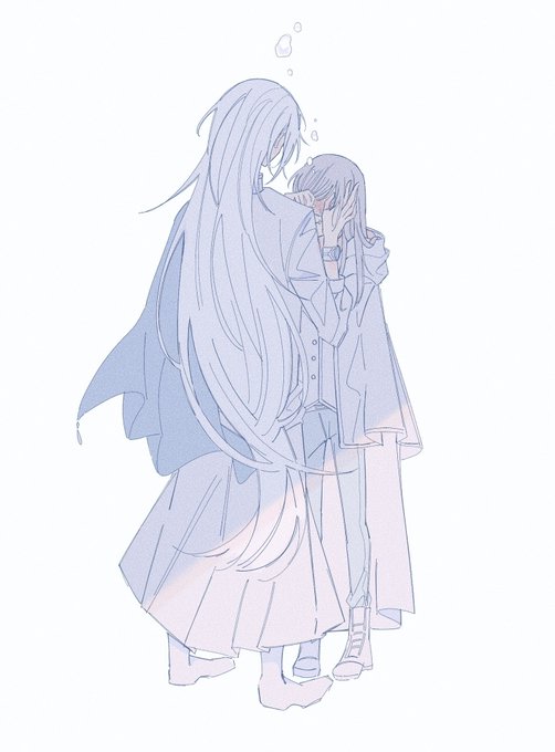 「covering face long hair」 illustration images(Latest)