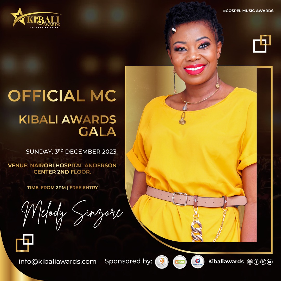 The Day is Here! #KibaliAwards2023! Your Super MC for the day @MelodySinzore1 is ready. Let's go! @KibaliAwards