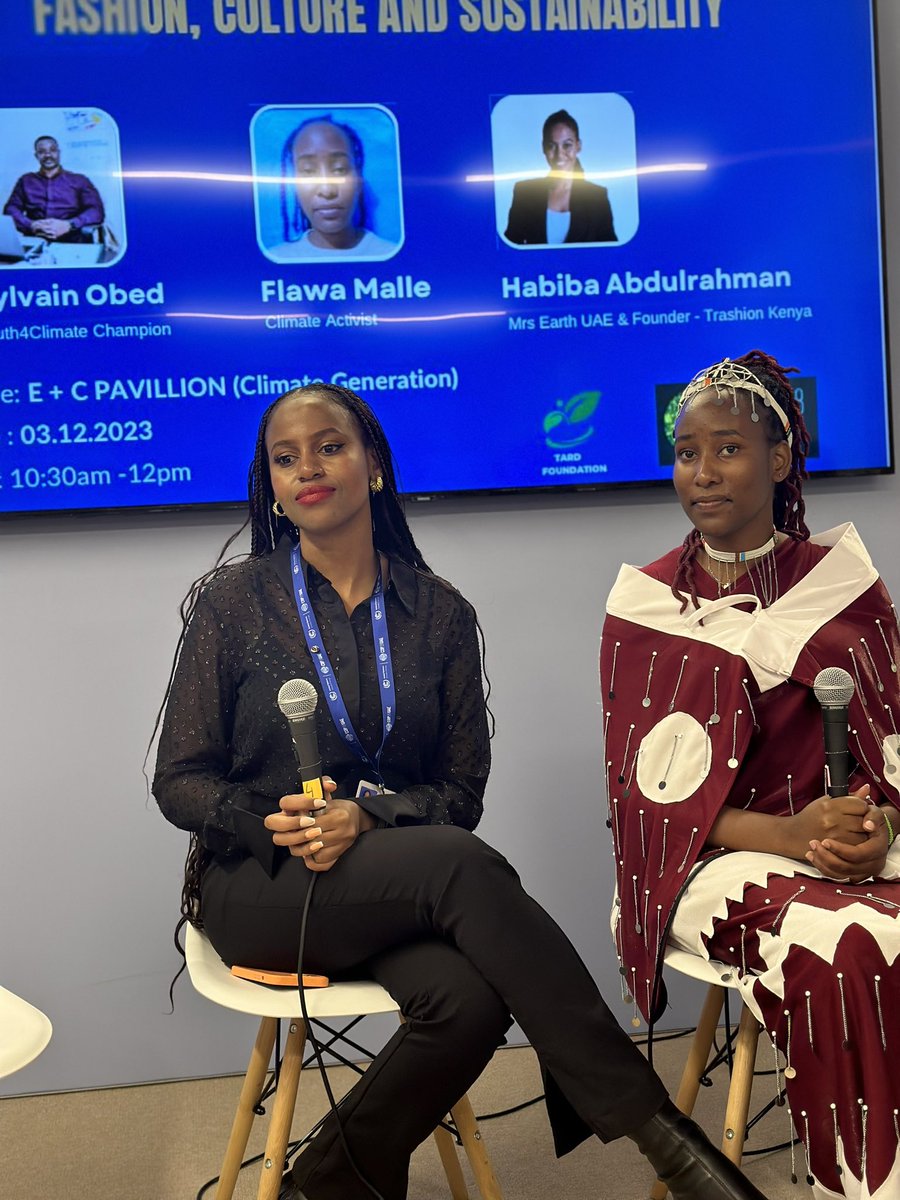 joanandclare1's tweet photo. Fashion with purpose is fashion that lasts. As Habiba, founder @TrashionKenya , states , 'Buy less, choose well, make it last.' Let's build a wardrobe that stands the test of time and contributes to a sustainable future. π±π #FashionWisdom #LongLastingStyle https://t.co/s3eVaygSA9