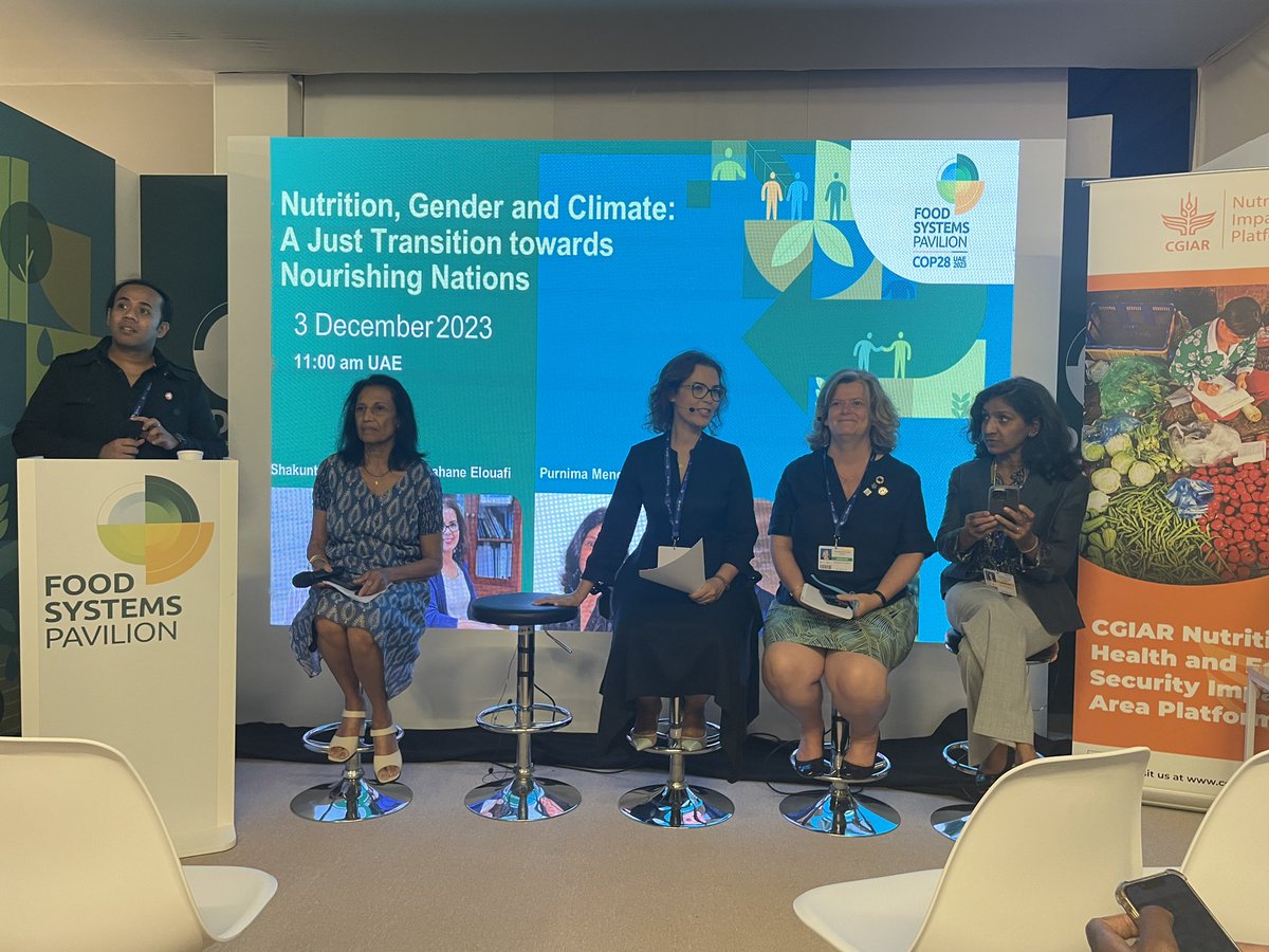 Great lineup on gender nutrition and climate @ncdehaan @PMenonIFPRI @CGIAR_EMD @CGIAR @ILRI @IFPRI @CGIARgender