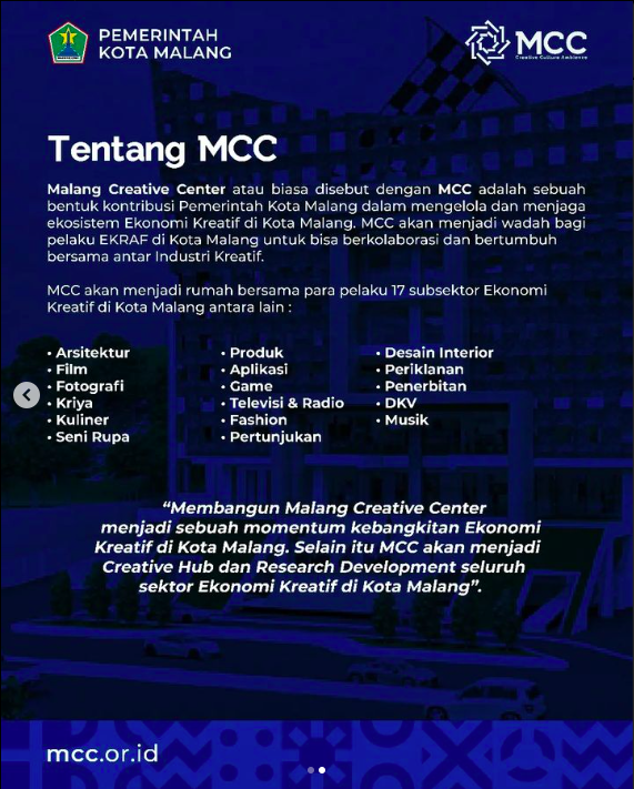 Malang Creative Center tweet media