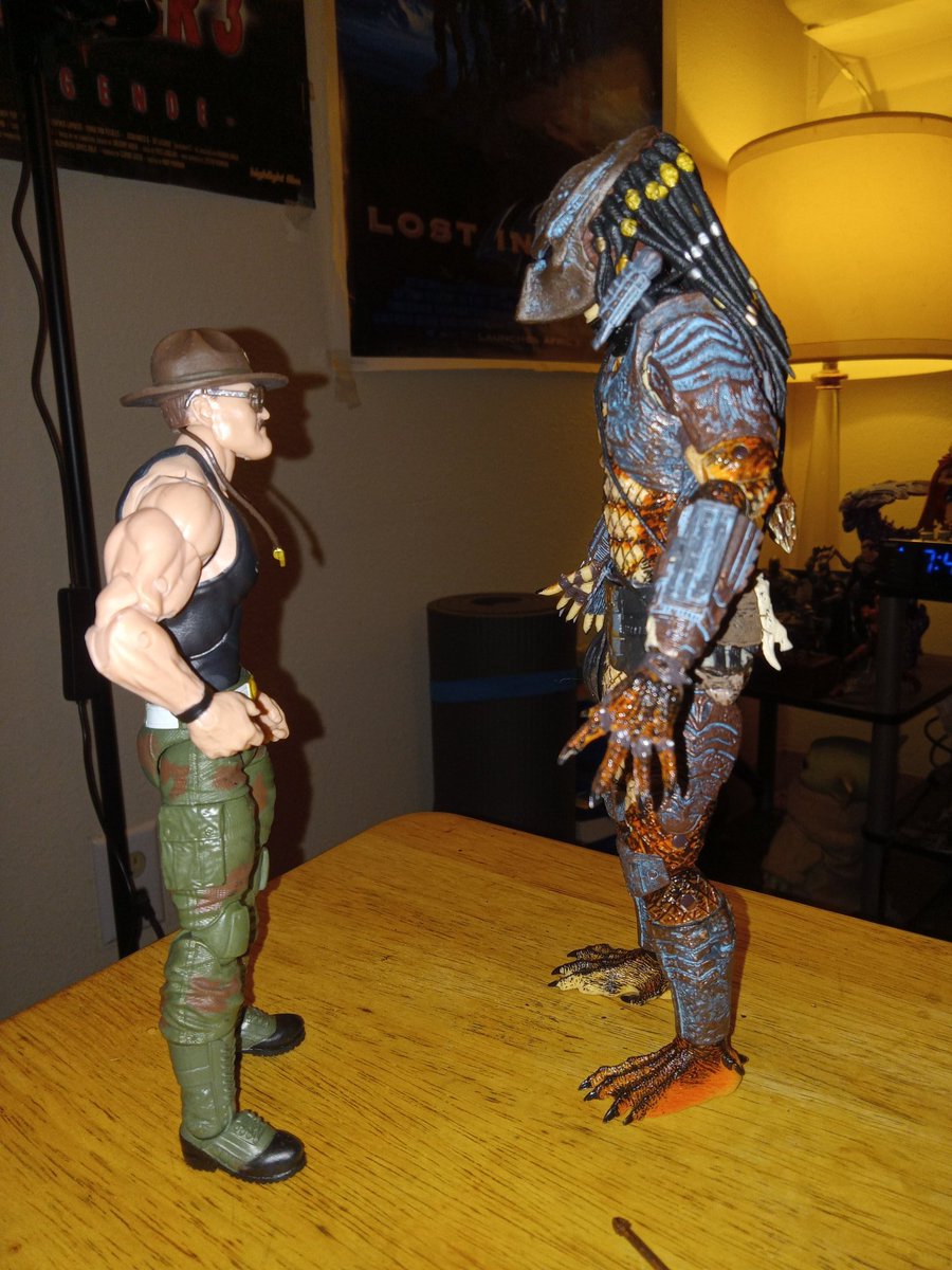 Who wins? Sgt. Slaughter vs. Predator. 

@_SgtSlaughter 
#sgtslaughter #GIJoe #predator #VERSUS #Hasbro #neca #actionfigures #toycollector #GIJoeClassified #predator2 #citypredator