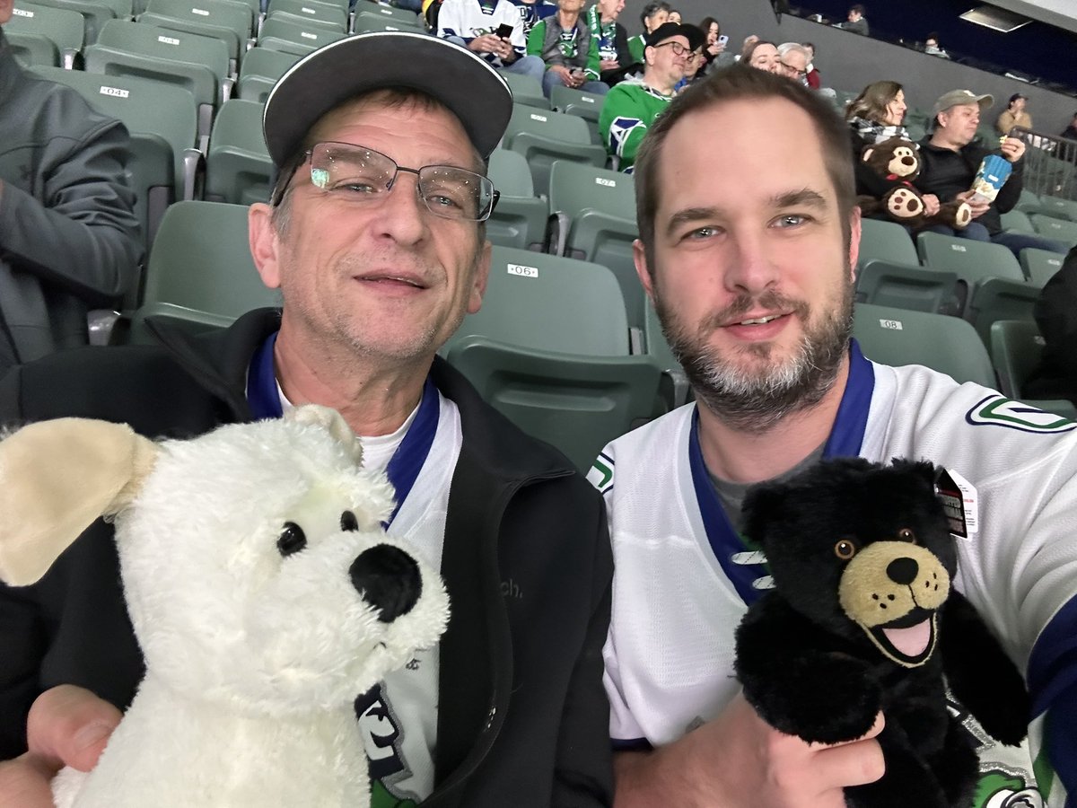 brycecharney's tweet photo. Teddy bear toss night at Abby centre for @abbycanucks #gocanucksgo #tossem #ahlhockey https://t.co/HWiFIjfD8D
