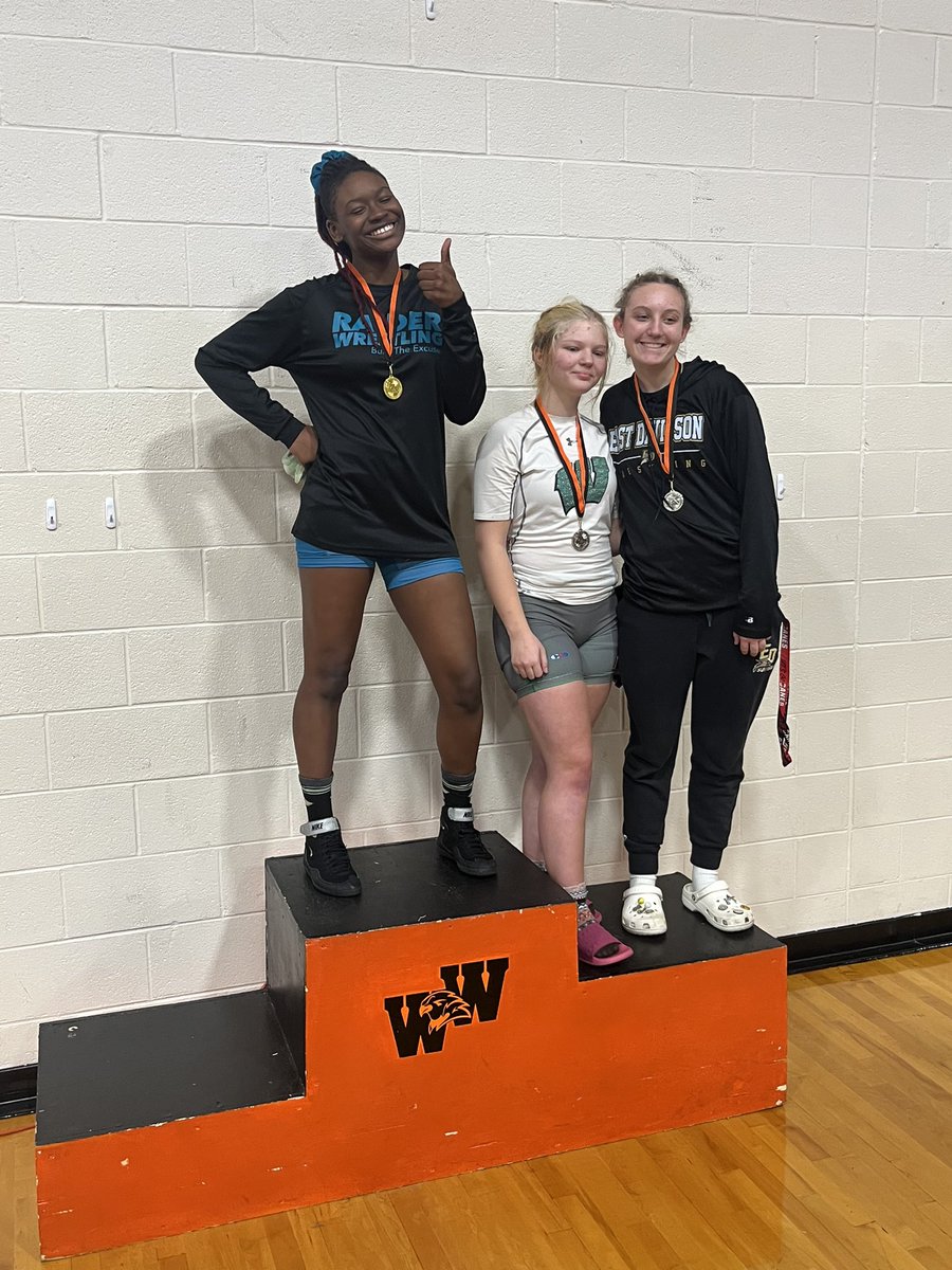 HISTORIC! The 1st ever Lady Raider Wrestling Team is made up of some extraordinary young women, and today Tyashia Cleveland was the champion of the 145 lbs weight class at the CE Necessary Tournament at West Wilkes. LET’S GO! <a href="/TNico78/">TiaNicole Cleveland</a> <a href="/RRHSAthletics/">Reagan Athletics</a> <a href="/BradRoyal_1/">Brad Royal</a> <a href="/Carolinamatnews/">Carolina Mat News</a>
