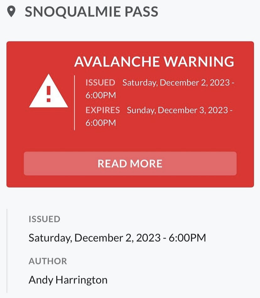 Northwest Avalanche Center tweet media