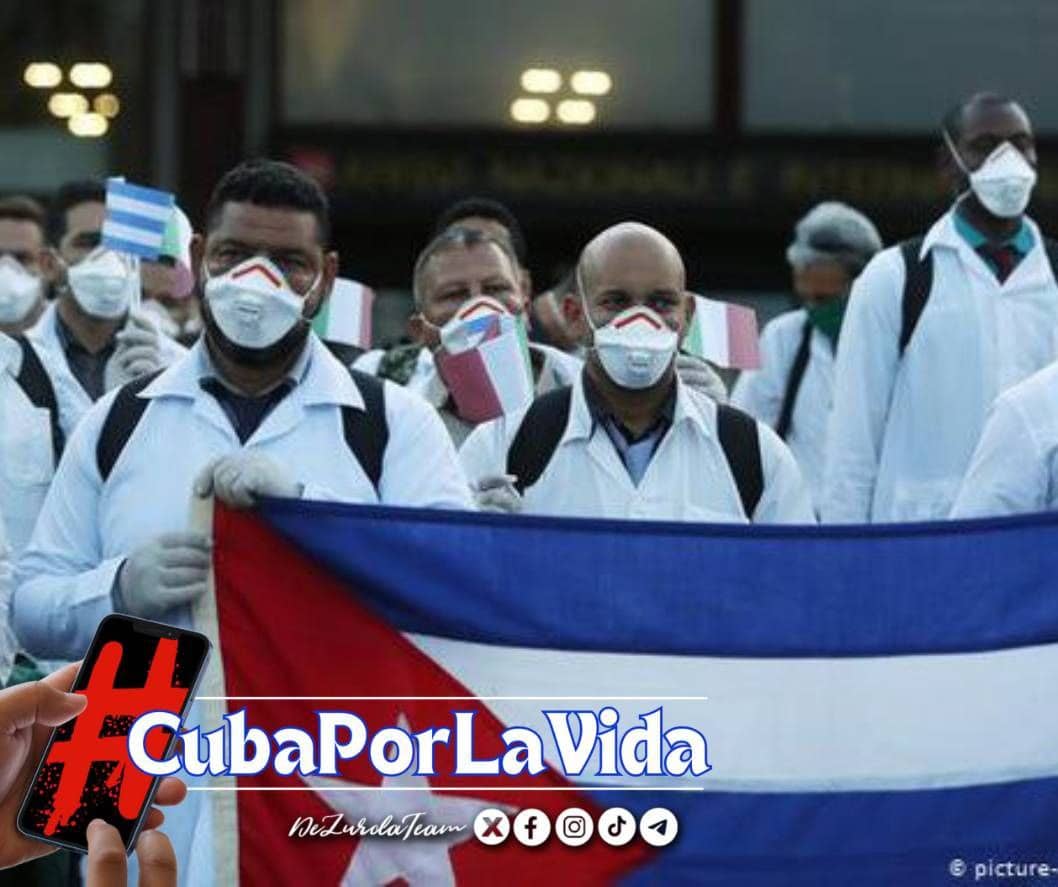 Médicos y no bombas, eso es lo que lleva Cuba a los países, solidaridad #CubaPorLaVida <a href="/cubacooperaven/">Brigada Médica Cubana en Venezuela</a> <a href="/DcMedica/">Misión Médica Cubana en el Distrito Capital</a> <a href="/Leticia21044667/">Leticia Martínez Pérez</a> <a href="/NormaMoraRamir1/">Norma Mora Ramirez</a>