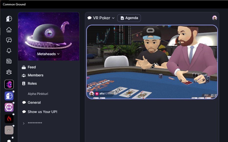 Streaming VR Poker onto <a href="/CommonGround_cg/">Common Ground</a> while being logged into my $LYX LUKSO Universal Profile 👀