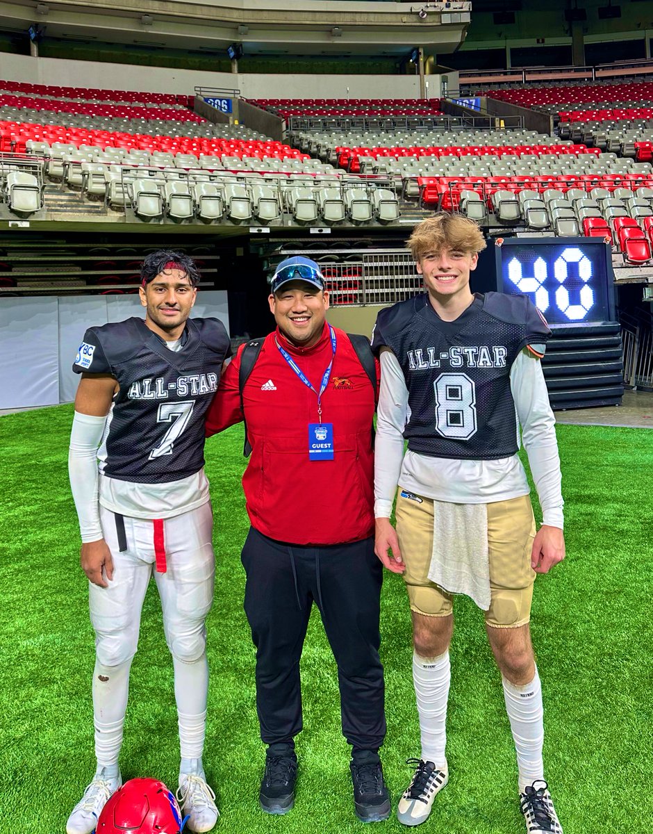 Coach Mark Surya (@marksurya88) on Twitter photo Appreciate the week as Team East HC! Especially with both <a href="/RAulakh_2/">Rohan Aulakh</a> and <a href="/JackMacquarrie6/">Jack MacQuarrie</a>. Lots of great players out here on the West Coast. <a href="/GryphonFB/">GryphonFootball</a>. Thanks to <a href="/BCHSFB/">BC HS Football</a> for putting on the event!! Appreciate the week as Team East HC! Especially with both <a href="/RAulakh_2/">Rohan Aulakh</a> and <a href="/JackMacquarrie6/">Jack MacQuarrie</a>. Lots of great players out here on the West Coast. <a href="/GryphonFB/">GryphonFootball</a>. Thanks to <a href="/BCHSFB/">BC HS Football</a> for putting on the event!!