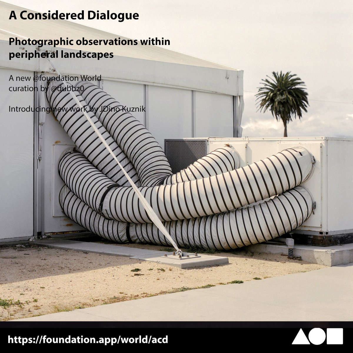 In Between <a href="/ridaseyes/">Rida Tabit</a>
Perro II <a href="/gallegosfer/">Fernando Gallegos</a>
Concrete <a href="/introspecman/">Sepp van Dun</a>
Industrial Digest <a href="/dinokuznik/">Dino Kužnik</a>

"A Considered Dialogue"
curated by <a href="/dubhz0/">dubhz0</a> 

A highly curated <a href="/foundation/">Foundation 🌐</a> World

🔗 below