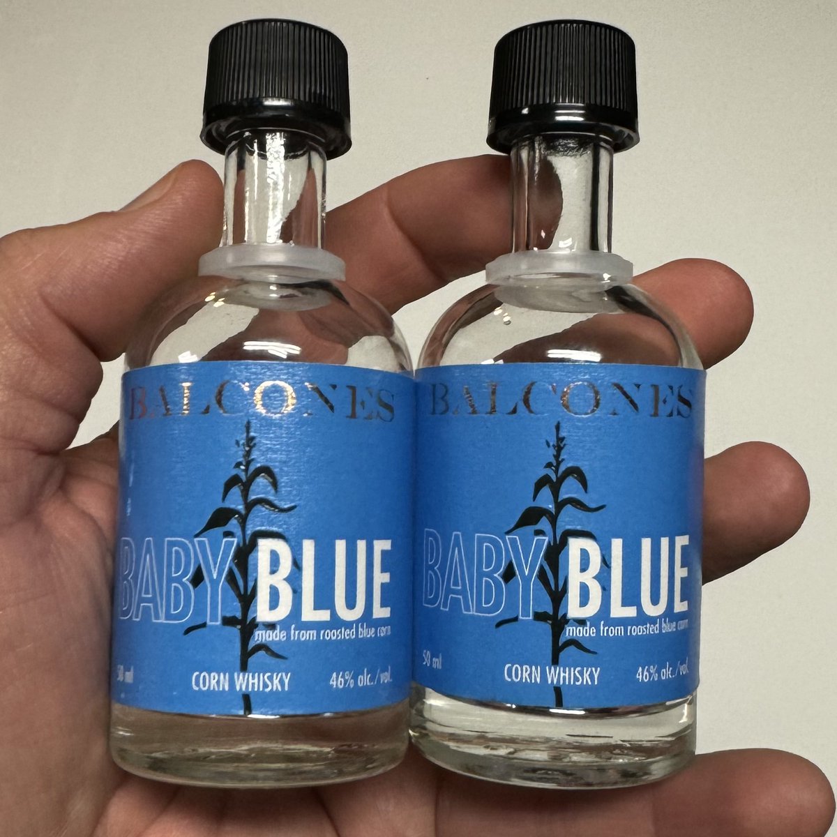 Too lazy to go inside for another pour, so I tapped my garage stash of 50ml bottles of @BalconesWhisky Baby Blue. 
#AlwaysBePrepared