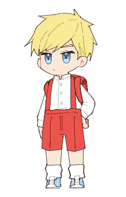 「closed mouth red shorts」 illustration images(Latest)