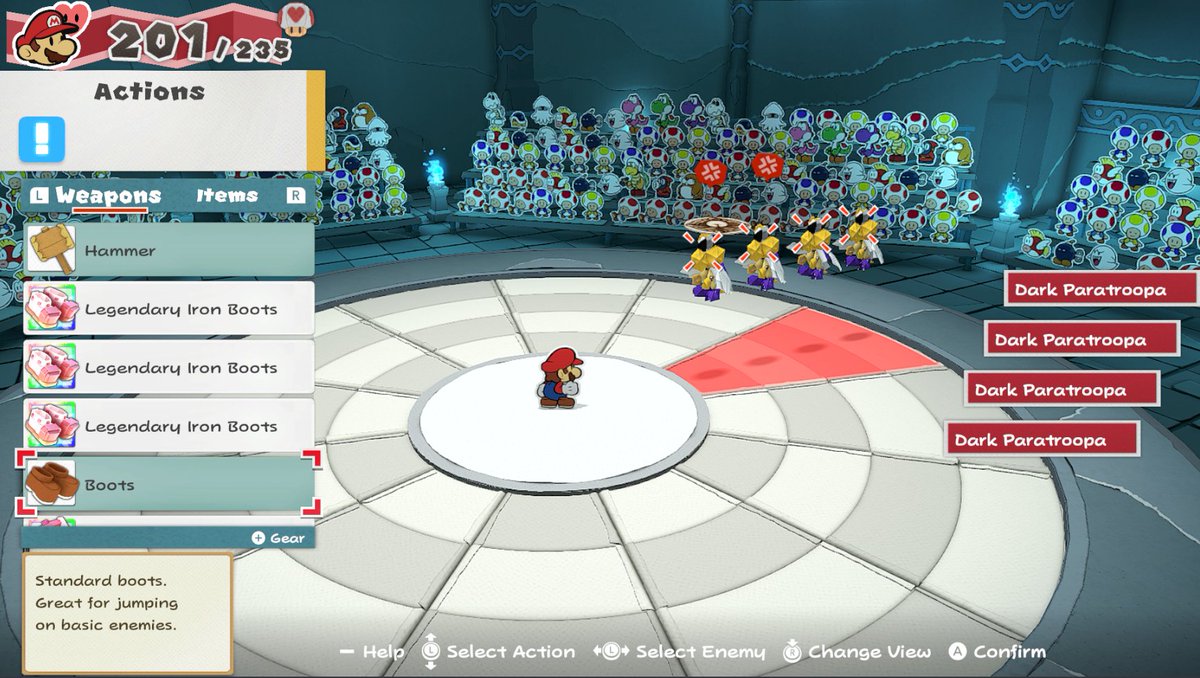 TOKRefolded's tweet image. Yikes- these foes are &quot;snow&quot; joke! 
#PaperMario #TOKRefolded #NintendoSwitch