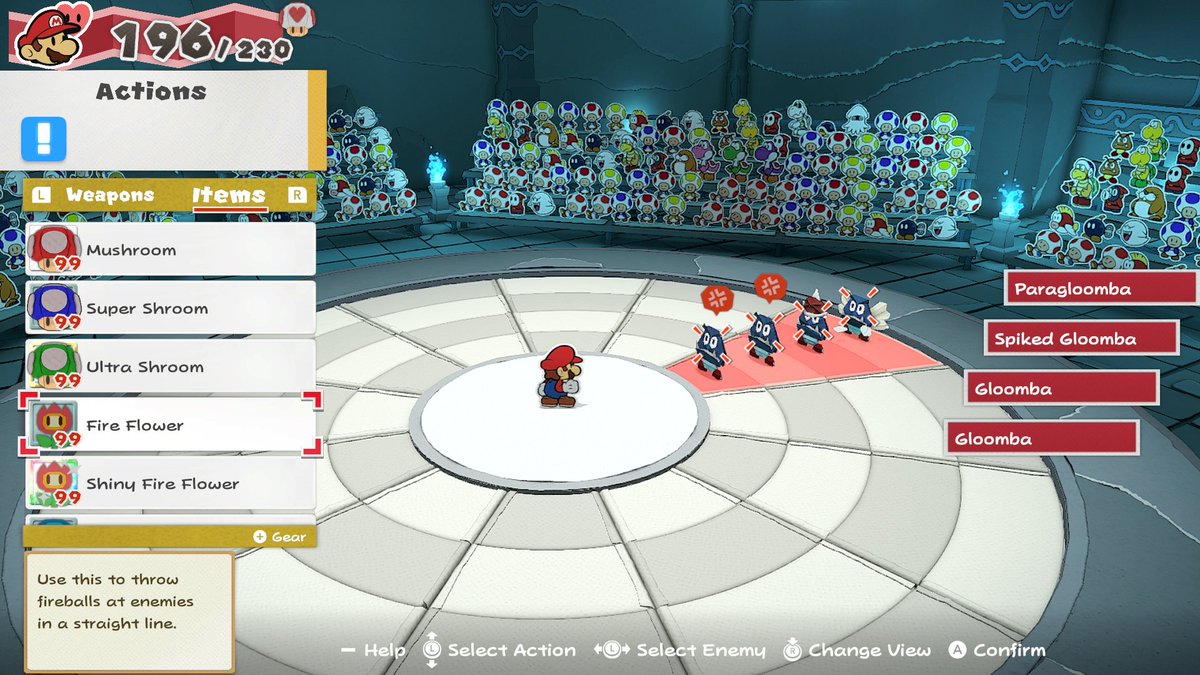 TOKRefolded's tweet image. Yikes- these foes are &quot;snow&quot; joke! 
#PaperMario #TOKRefolded #NintendoSwitch