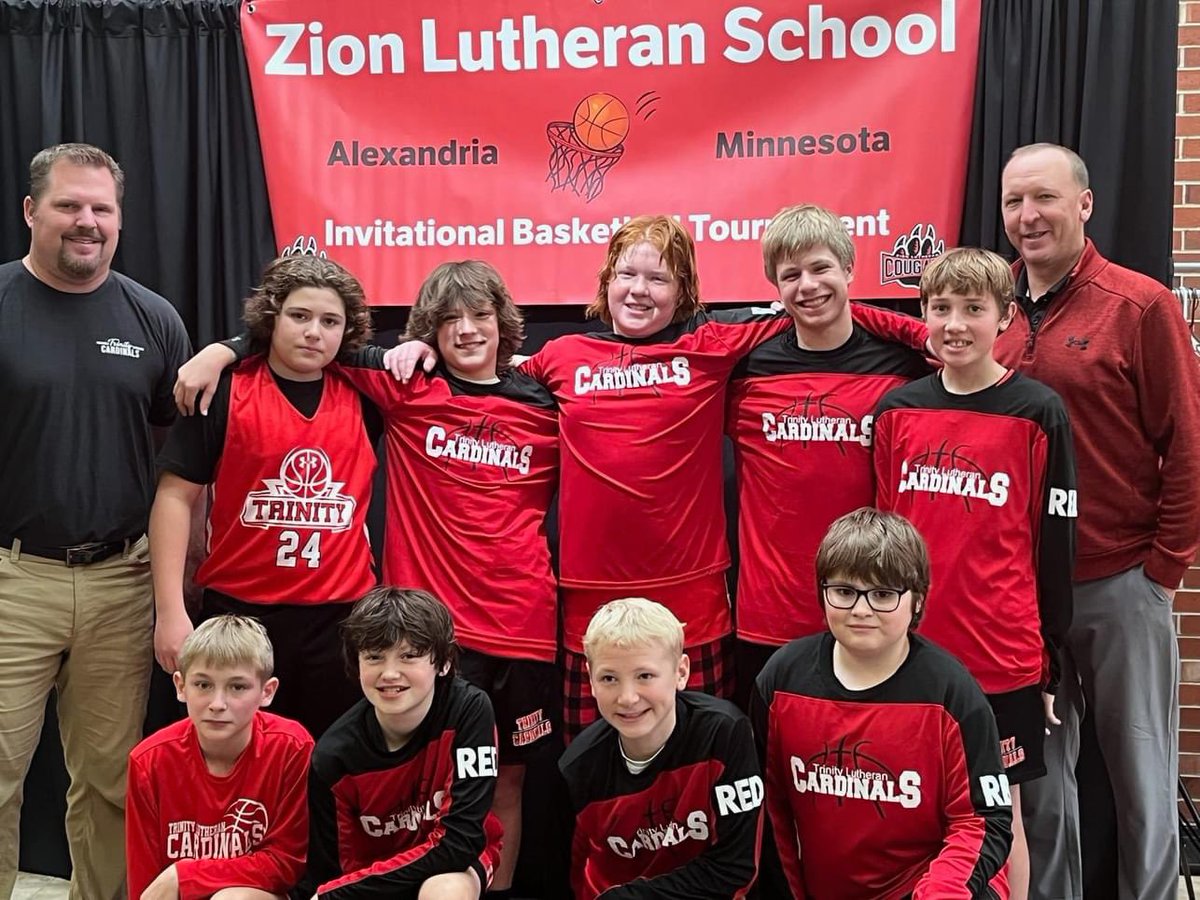 adimmel's tweet photo. Trinity boys finished 1-2 in Alexandria over the weekend losing a thriller by 1 in the final game. Make your Free throws and layups…missed way too many of them…including 2 in the final second!
Going to be a fun season! #TLStrong https://t.co/XKPeFzKw2m