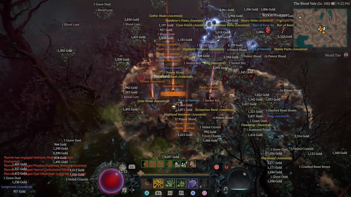 MrsSlayerr's tweet photo. @RodFergusson @PezRadar @Diablo 

Blood harvest definitely needs more loot !! ⚔️💀❤️‍🔥 #season2 #DiabloIV https://t.co/zlsjE03XYX
