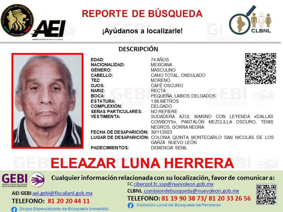 RagePerez's tweet photo. NECESITAMOS SU APOYO! #NuevoLeon #MTY cualquier información ayuda. https://t.co/4pynZSpLXB