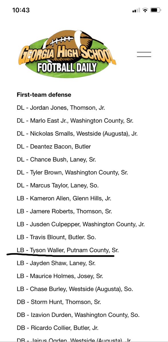 TysonWaller6's tweet photo. 1st team all region to cap off senior szn✨@RecruitGeorgia @GALakeSports https://t.co/Japf7OWbTf