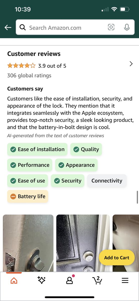 juanchosaravia's tweet image. Check out @amazon&apos;s use of AI for quick review summaries. A neat way to see customer feedback. #AmazonAI #TechTrend 

Second picture is sick!